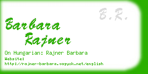 barbara rajner business card